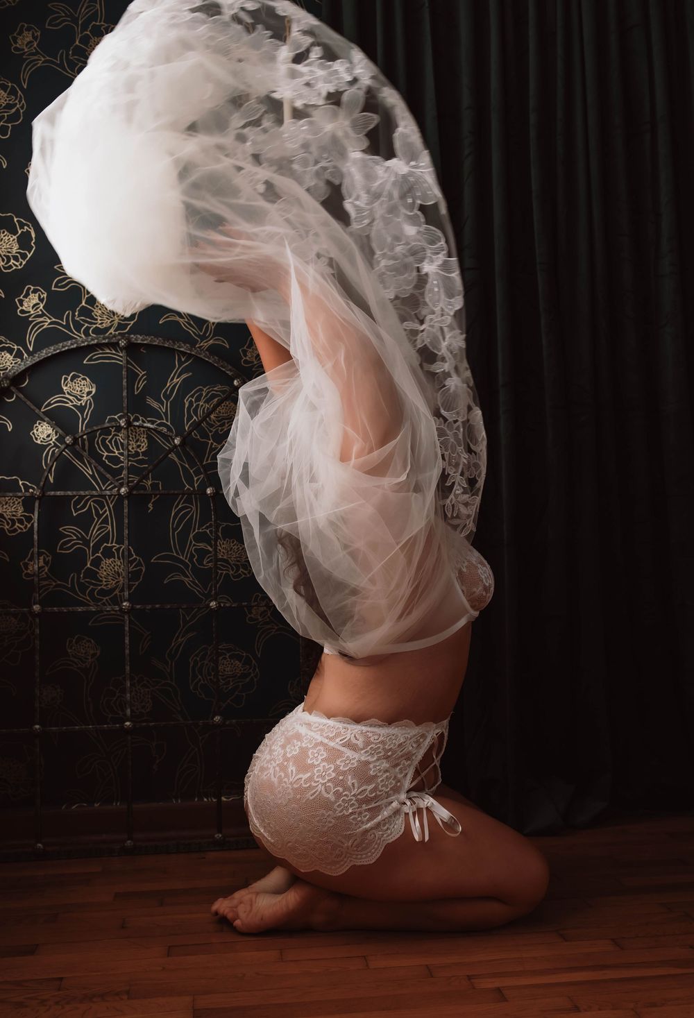 Editoral, Fine Art bridal boudoir photographed with attention to detail and emotion in hudson valley, NY