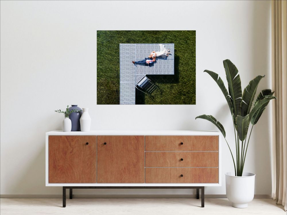 Pattersnap clients Tim Wooer and Kirsten Jones wedding portraits a metal print