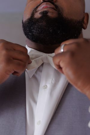 A wedding portrait photographed by Hudson Valley based photographer, Sasha Pierre-Louis