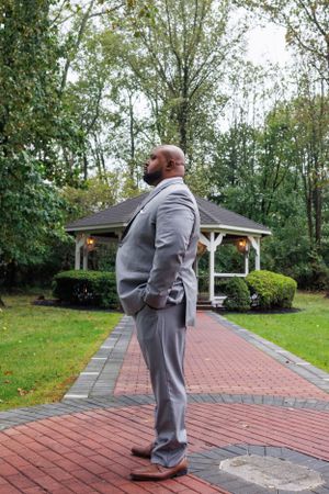 A wedding first look photographed by Hudson Valley based photographer, Sasha Pierre-Louis