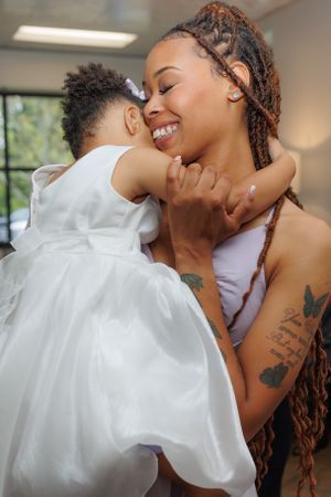A wedding portrait photographed by Hudson Valley based photographer, Sasha Pierre-Louis
