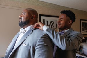 A wedding portrait photographed by Hudson Valley based photographer, Sasha Pierre-Louis