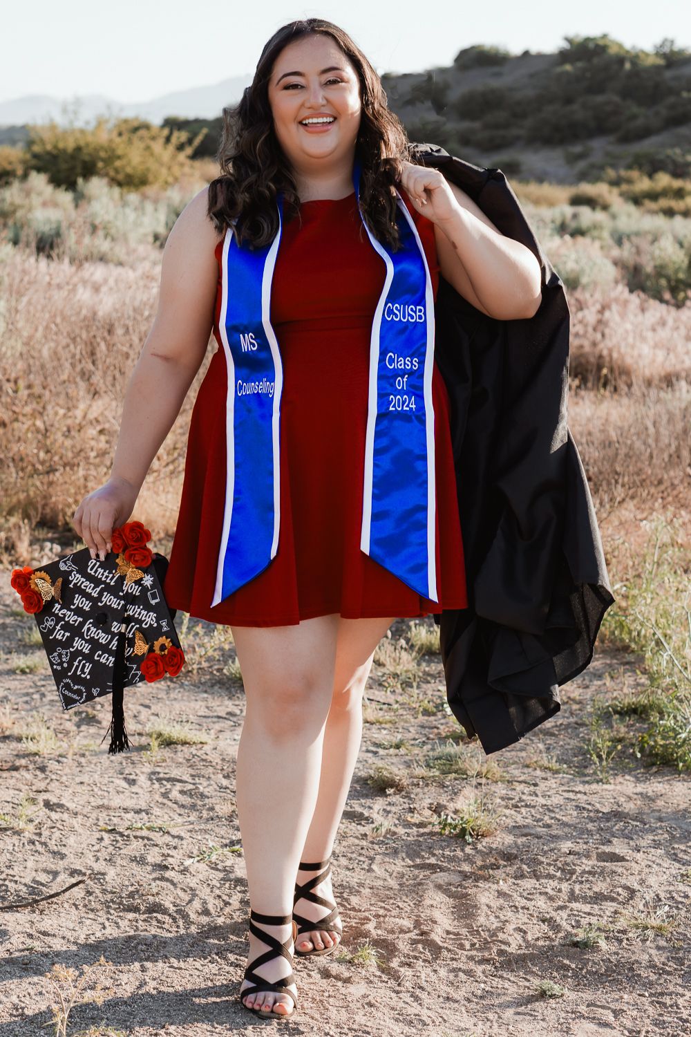 masters graduate in the desert