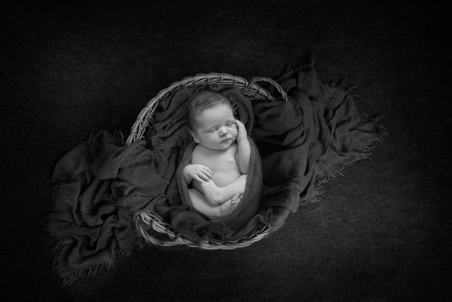 Fine art newborn photography Gold Coast using luxury hand-crafted props.