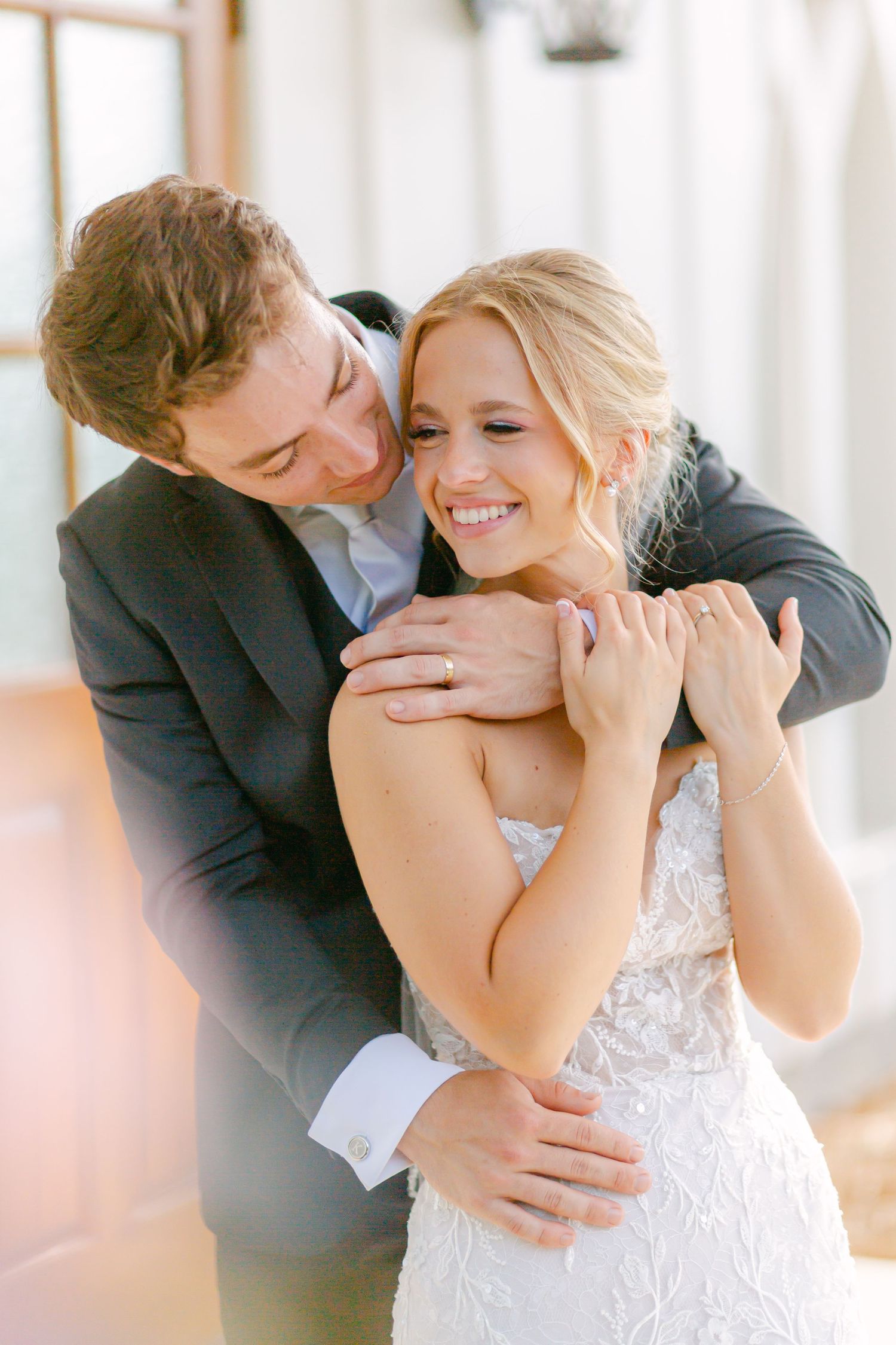 newlywed giggles