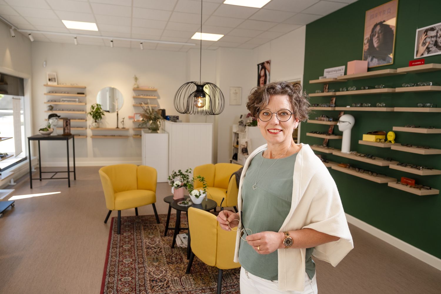 Företagsporträtt i optikbutik