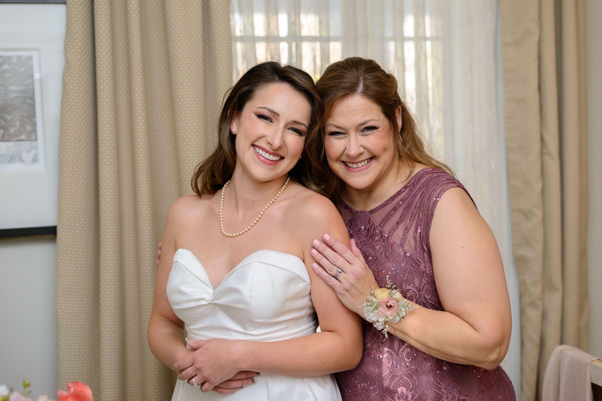 mother at bride photos at flint hill in norcross ga