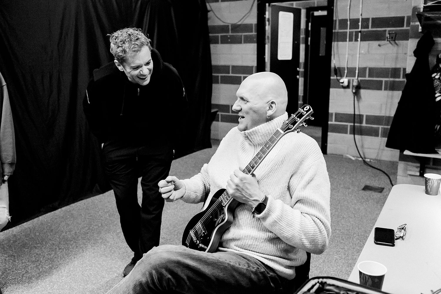 Champions of rock I SAAB arena i Linköping. Peter Johansson och Jenna Lee-james. Fotograf Rebecca Nordin.