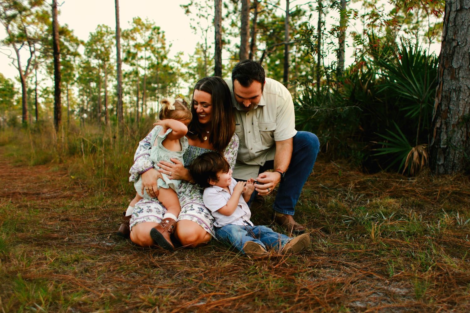 Wooded area family photos