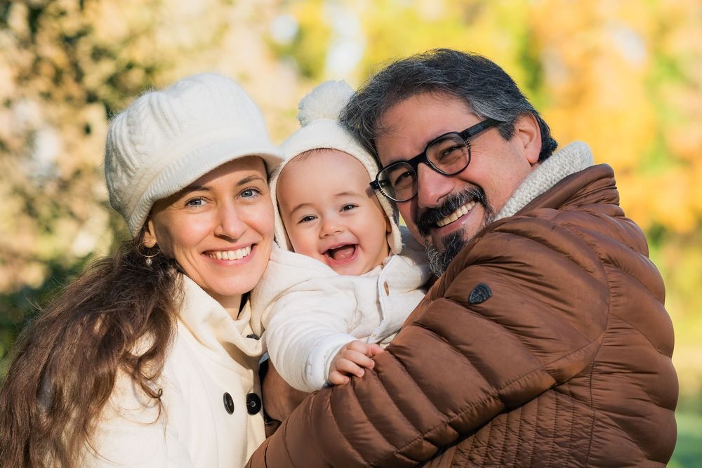 Rire familial au couleurs automnale