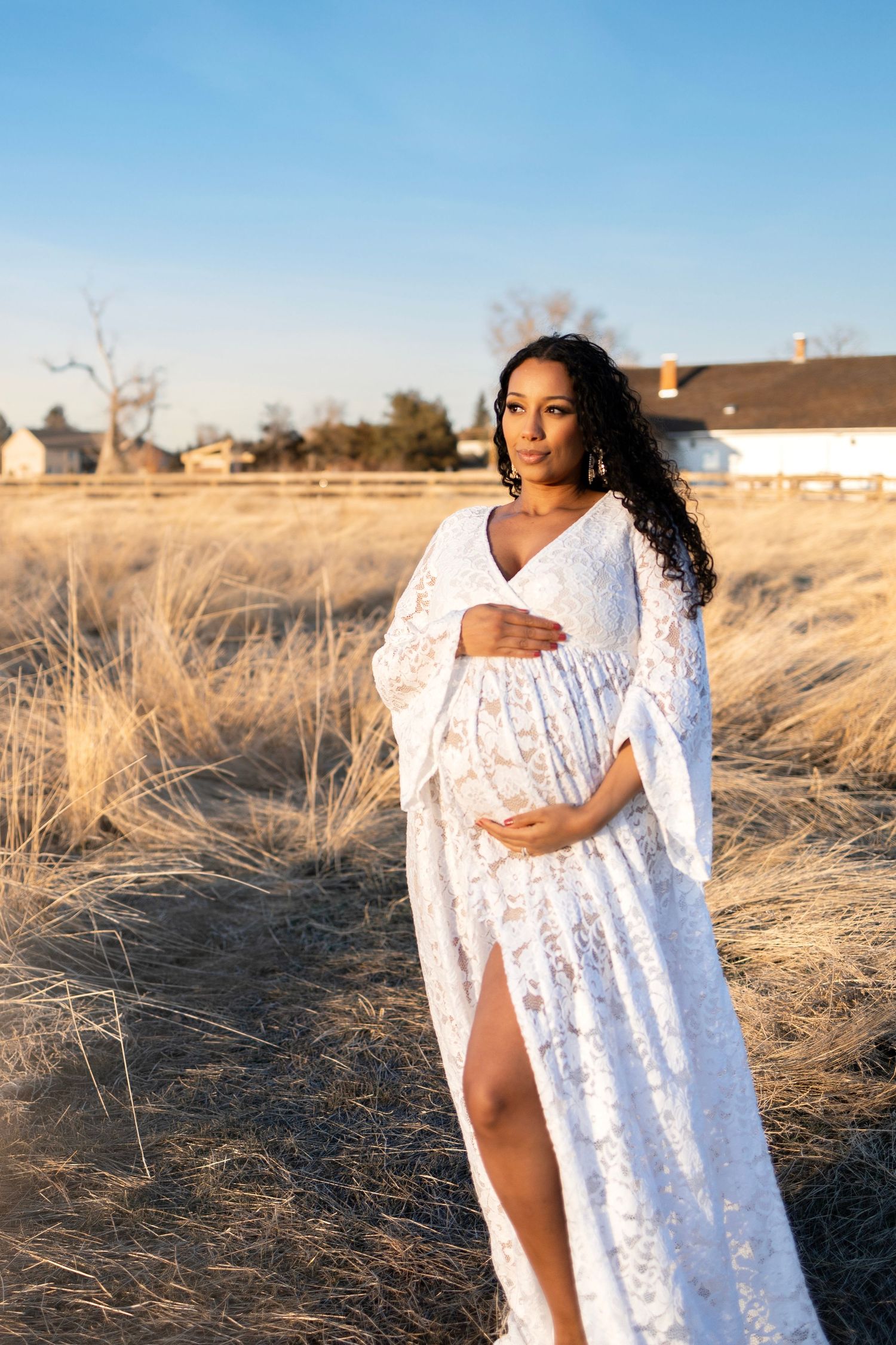 Parker, colorado, golden hour maternity photoshoot