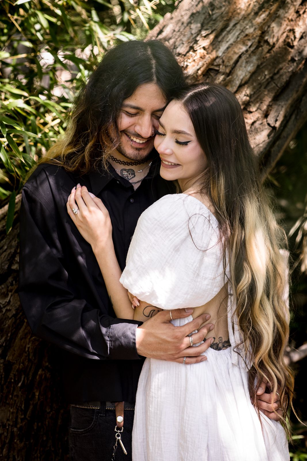 Beautiful outdoor engagement photography; Clarissa Anello