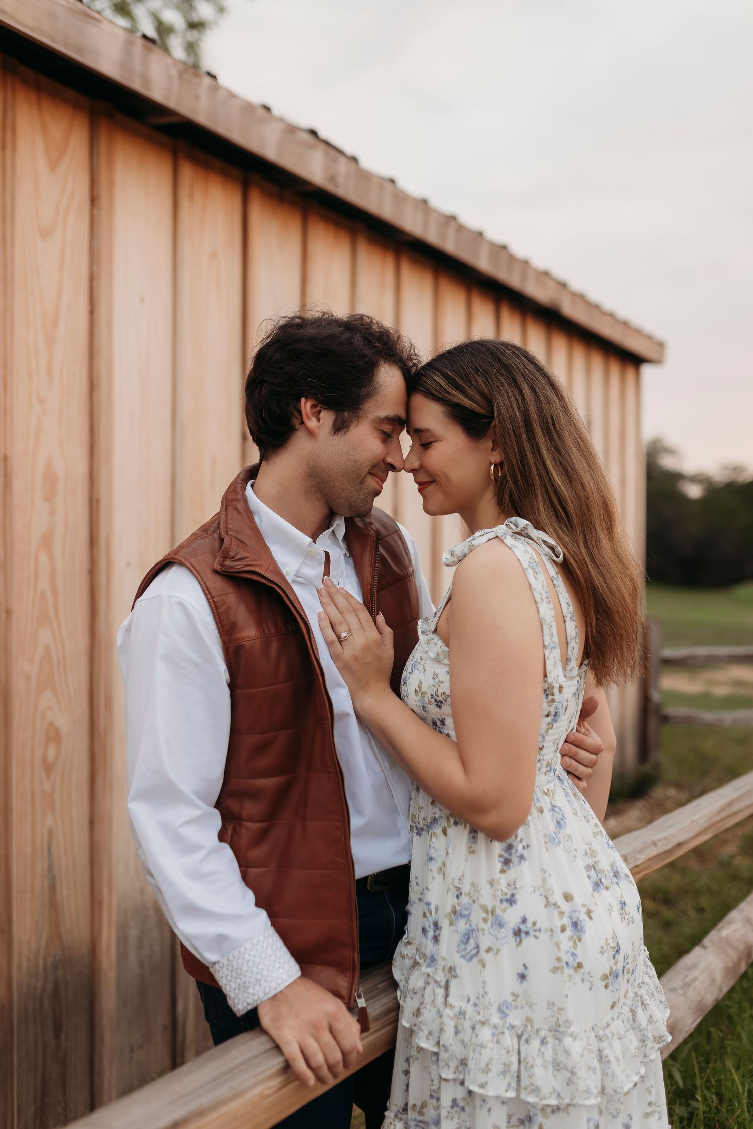 Young couples engagement session in Downtown, Austin