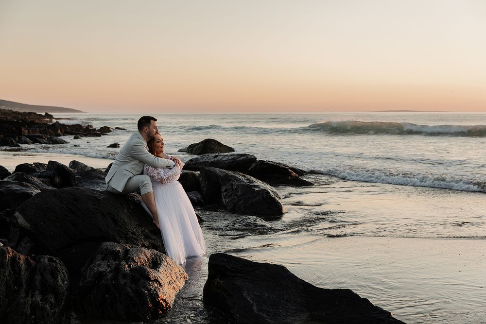 Micro wedding at Fanore beach, Ireland