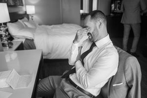 A series of black and white photos showing someone working at a desk and drinking from a coffee cup.