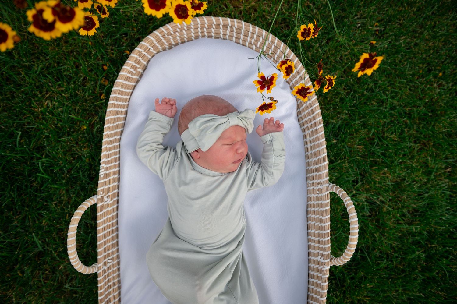 newborn photography outdoors