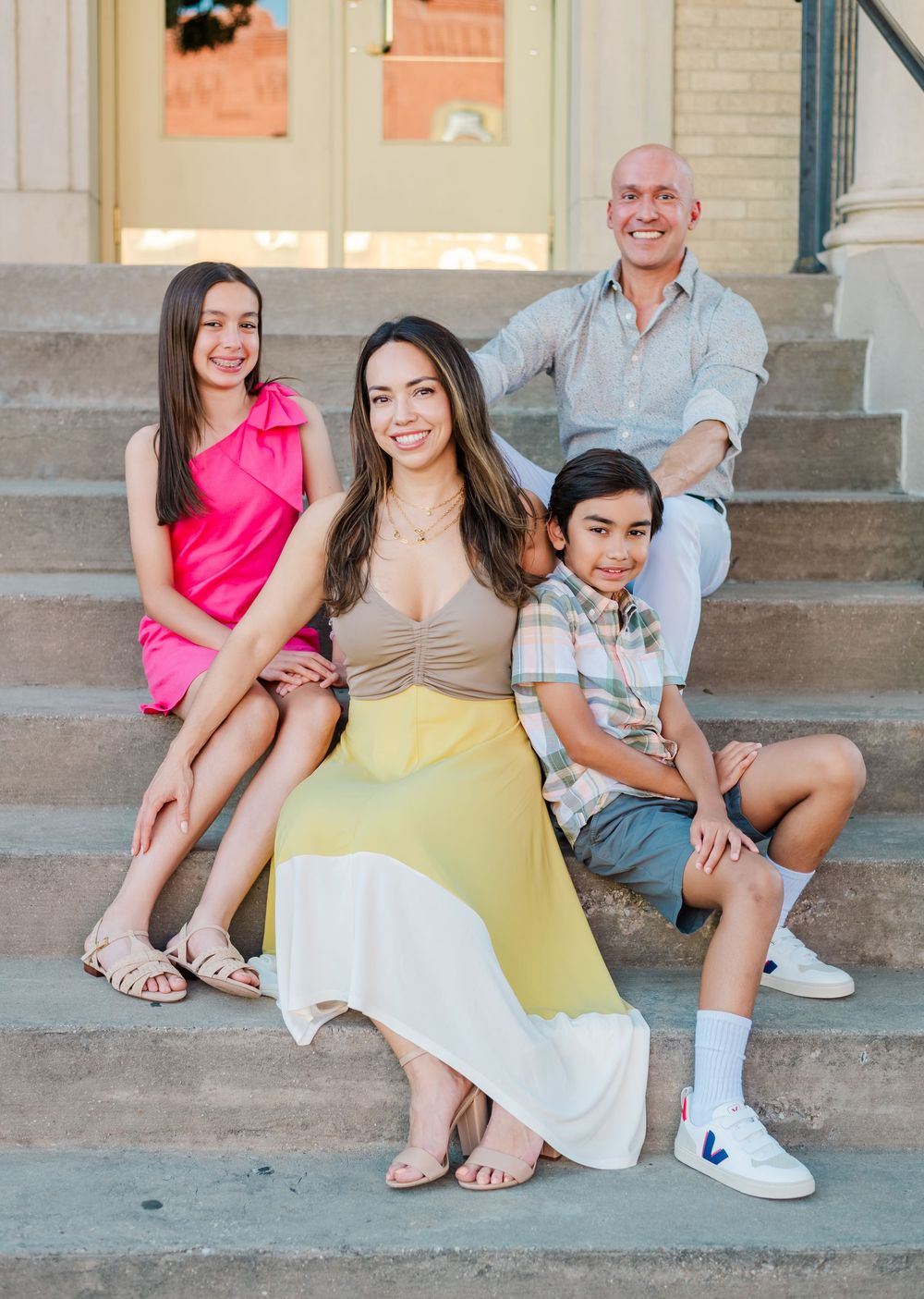 Outdoor Family Portrait in McKinney, Texas.