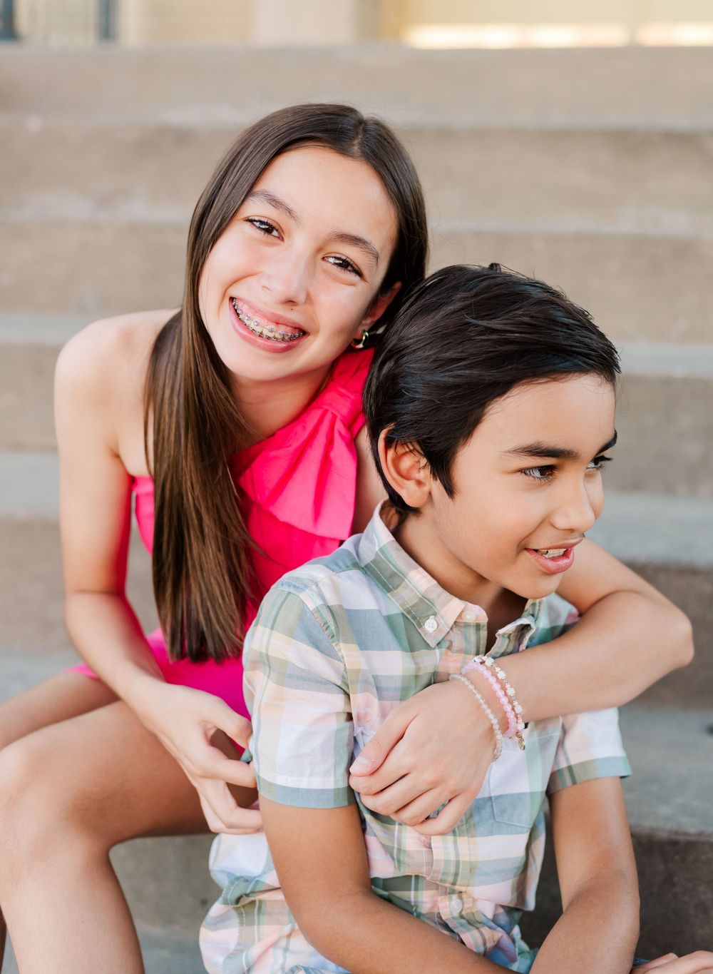Outdoor Family Portrait in McKinney, Texas.