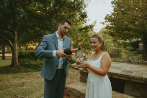 DFW engagement photographer vintage feel-retro style-classy Texas Engagement Photographer-Candid engagement session