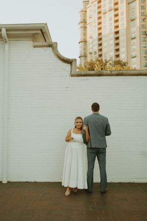 DFW engagement photographer vintage feel-retro style-classy Texas Engagement Photographer