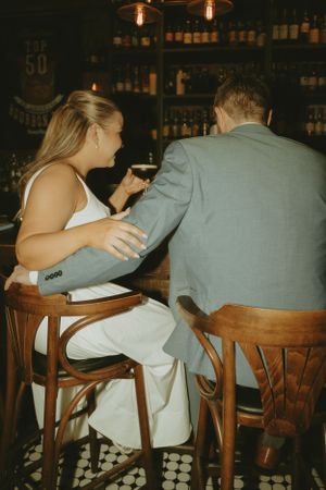 DFW engagement photographer vintage feel-retro style-classy Texas Engagement Photographer