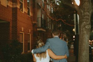 DFW engagement photographer vintage feel-retro style-classy Texas Engagement Photographer-Candid engagement session