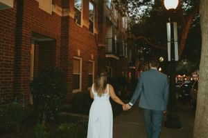 DFW engagement photographer vintage feel-retro style-classy Texas Engagement Photographer-Candid engagement session