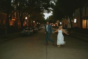 DFW engagement photographer vintage feel-retro style-classy Texas Engagement Photographer-Candid engagement session