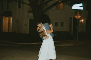 DFW engagement photographer vintage feel-retro style-classy Texas Engagement Photographer-Candid engagement session