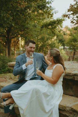 DFW engagement photographer vintage feel-retro style-classy Texas Engagement Photographer-Candid engagement session