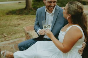 DFW engagement photographer vintage feel-retro style-classy Texas Engagement Photographer-Candid engagement session