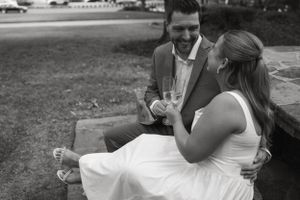 DFW engagement photographer vintage feel-retro style-classy Texas Engagement Photographer-Candid engagement session