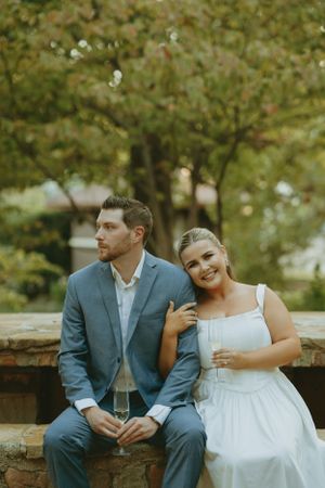 DFW engagement photographer vintage feel-retro style-classy Texas Engagement Photographer-Candid engagement session