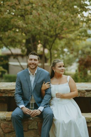 DFW engagement photographer vintage feel-retro style-classy Texas Engagement Photographer-Candid engagement session