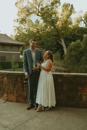 DFW engagement photographer vintage feel-retro style-classy Texas Engagement Photographer-Candid engagement session