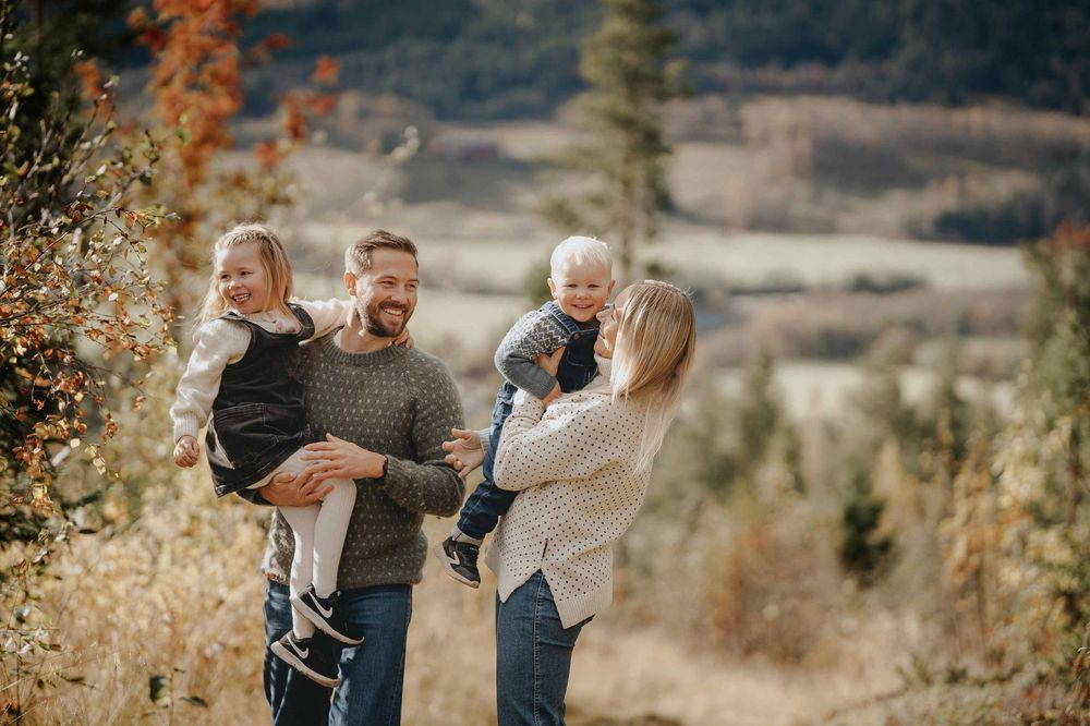 Høstfoto familie