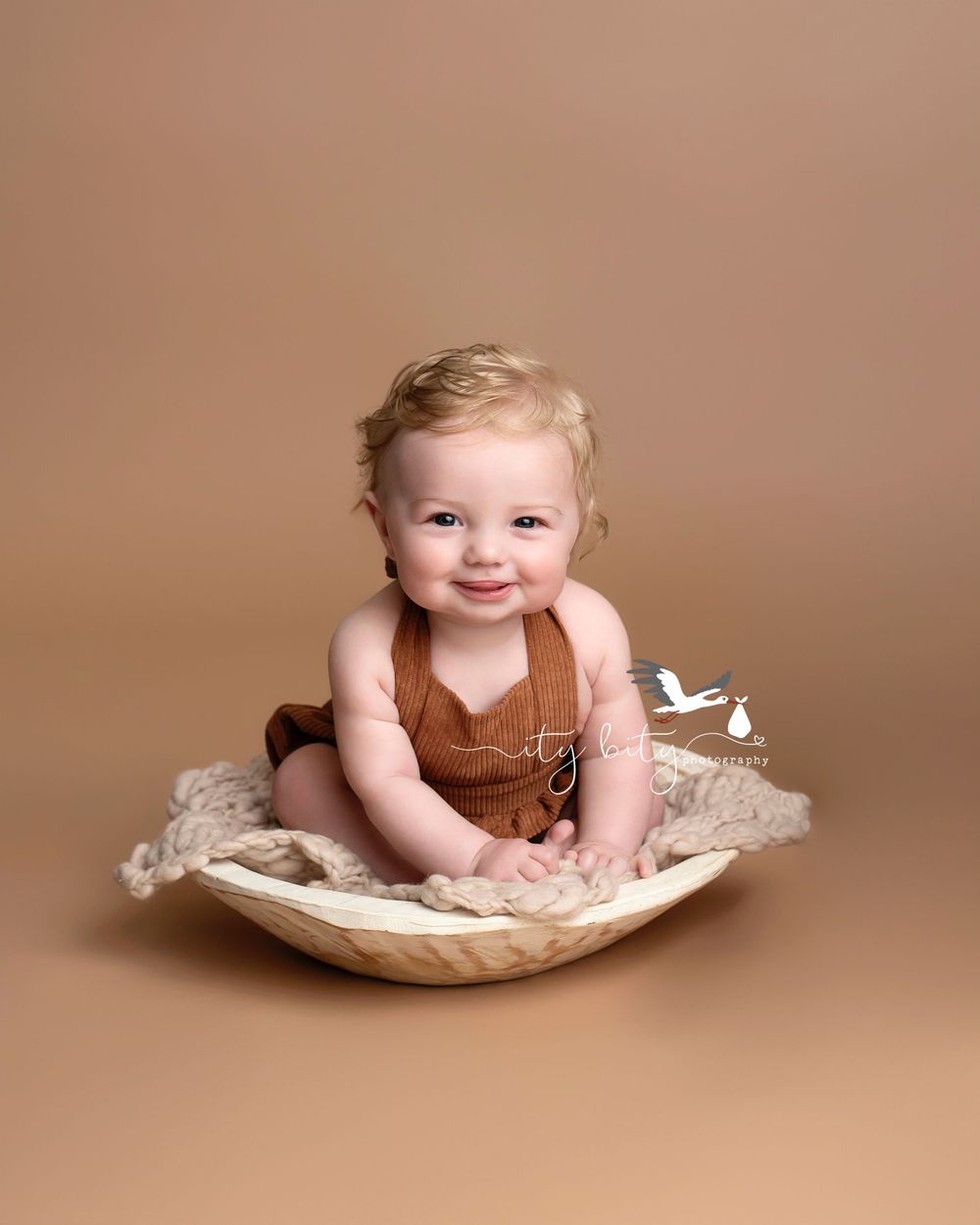 Lagrange Sitting Milestone Baby Photos at Ity Bity Photography