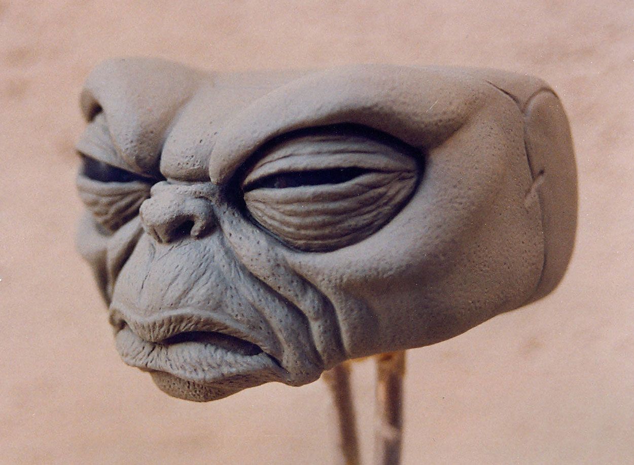 George Mogwai initial clay sculpt