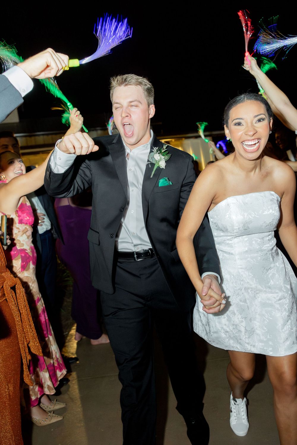 Bride and Groom Wedding Exit