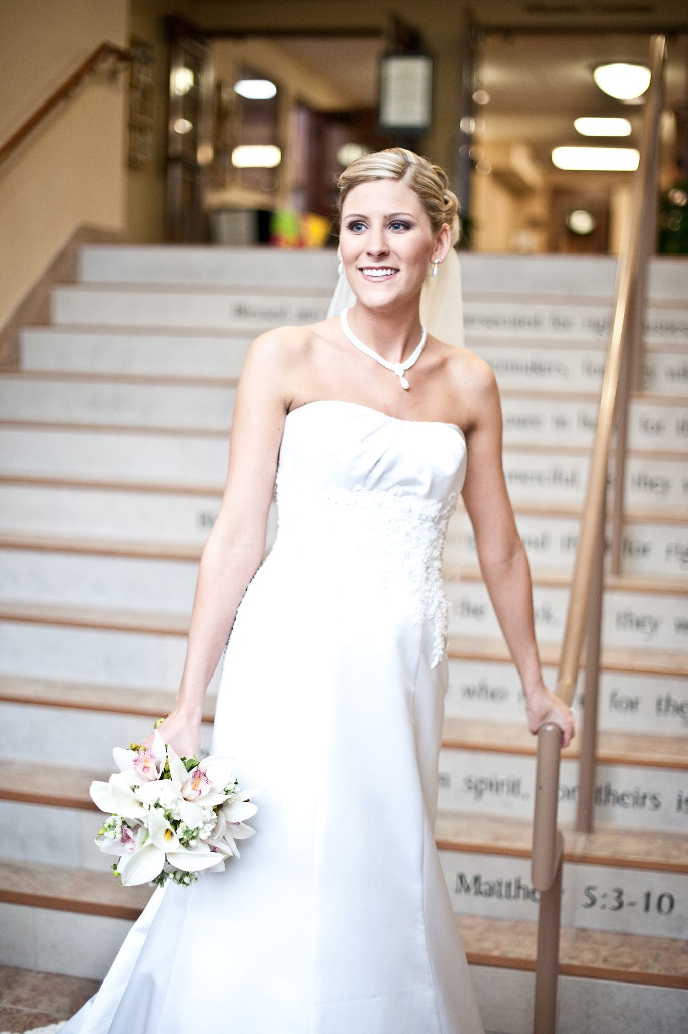 Bridal portrait at church