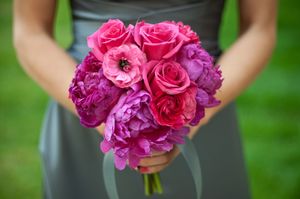 A bridesmaid's bouquet