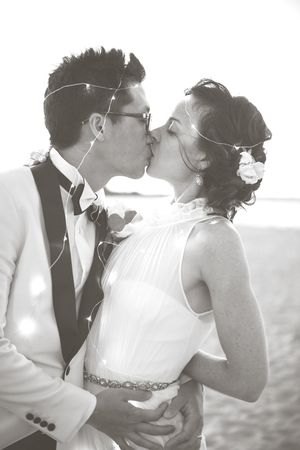 a wedding kiss