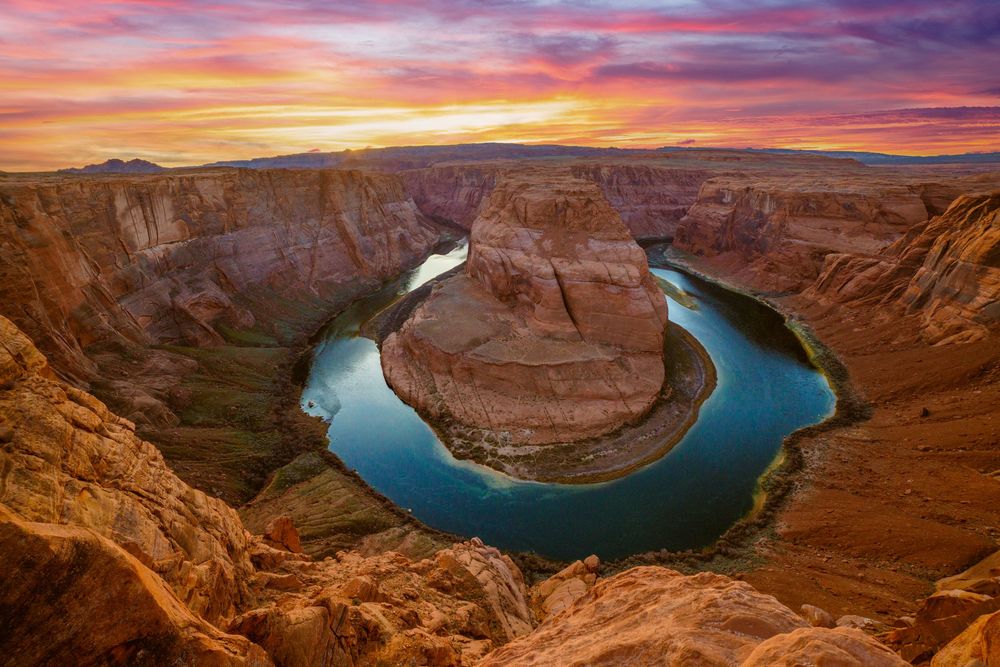 Horseshoe bend in Page AZ