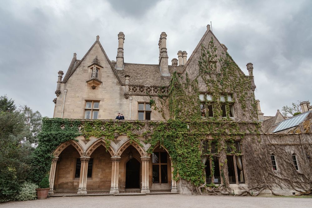 Wedding at Manor by the Lake Cheltenham Gloucestershire the front of the manor house