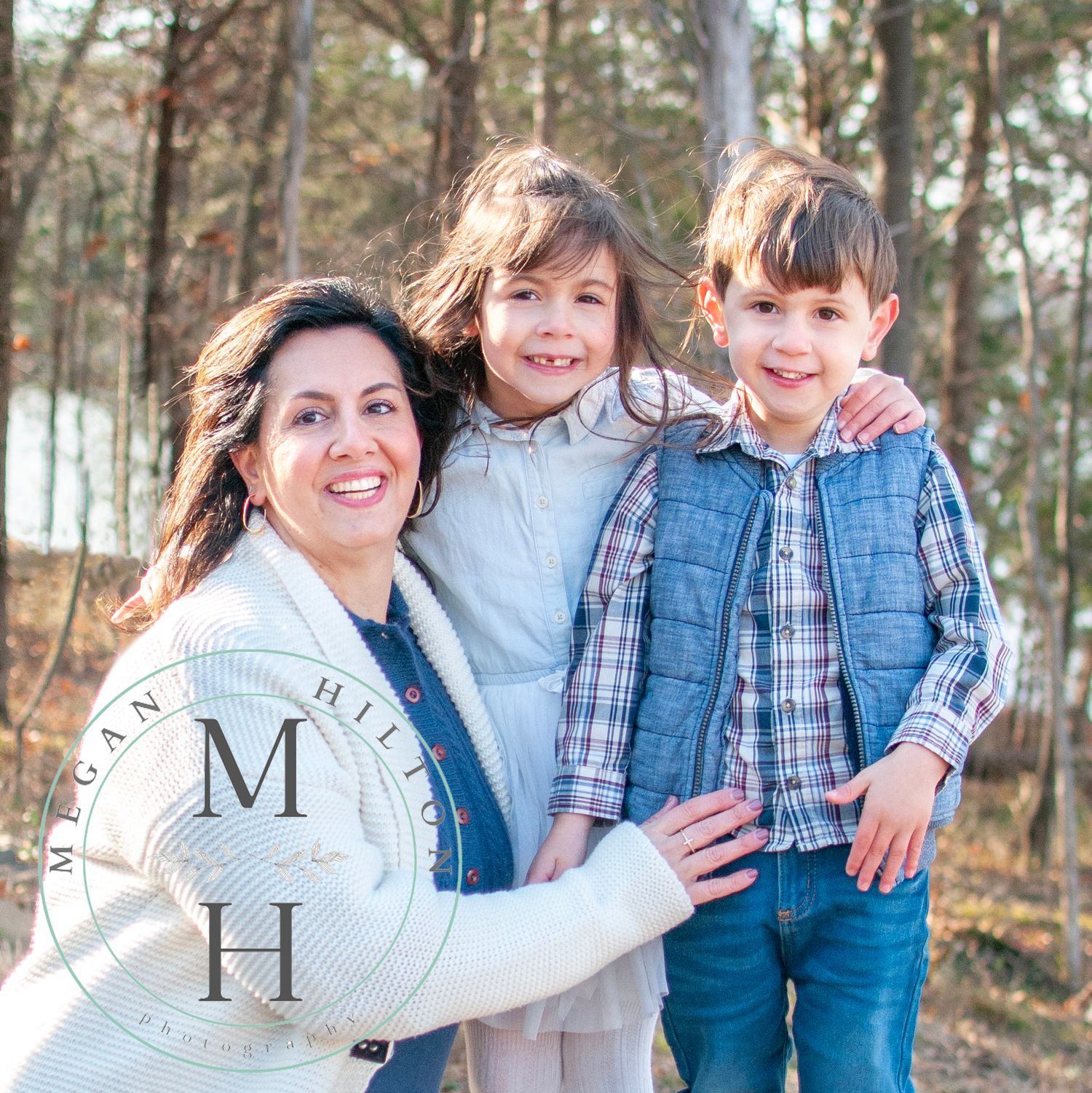 Photo of mom with two young kids