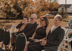 Brides family during the ceremony, emotional candid.