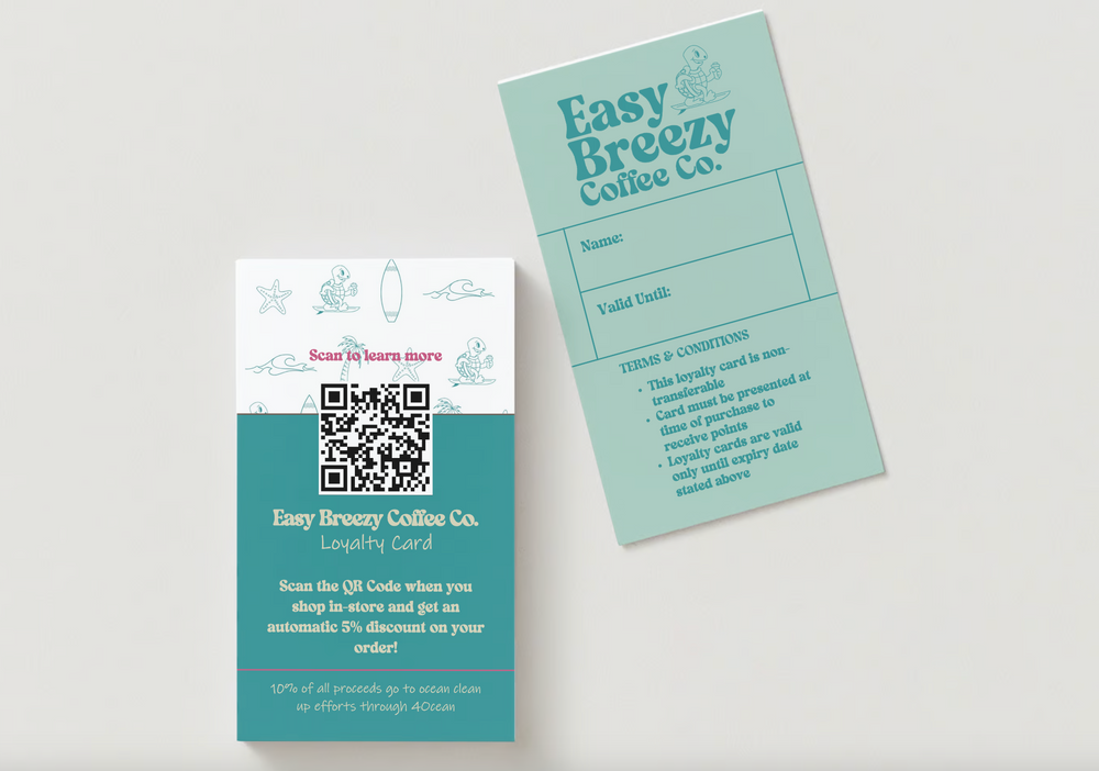 Easy Breezy coffee company branding