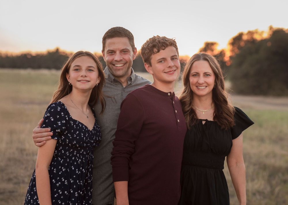 Sunset Family Photo Cedar Park Texas