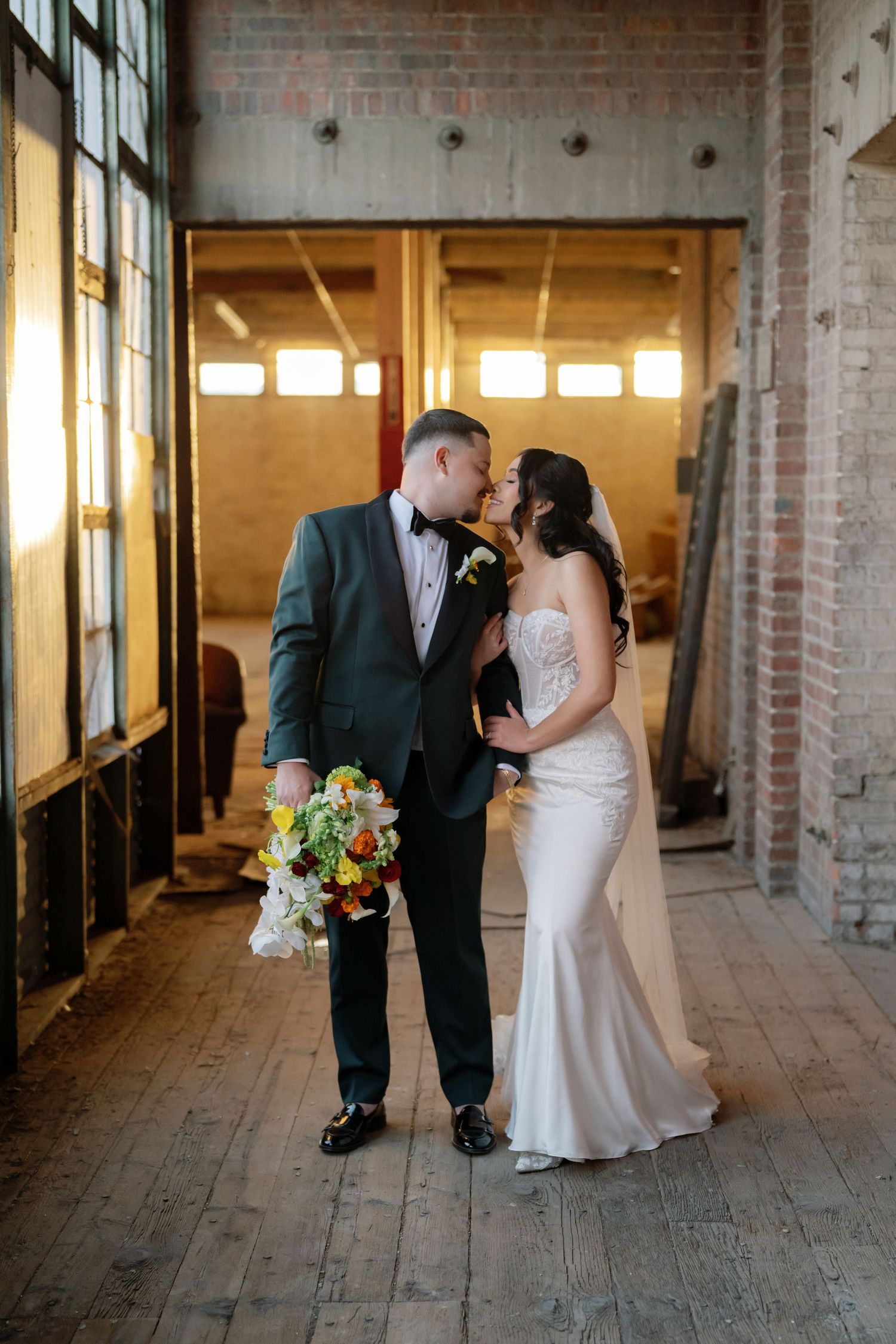 Wedding photographer at EPIC railyard in El Paso, TX