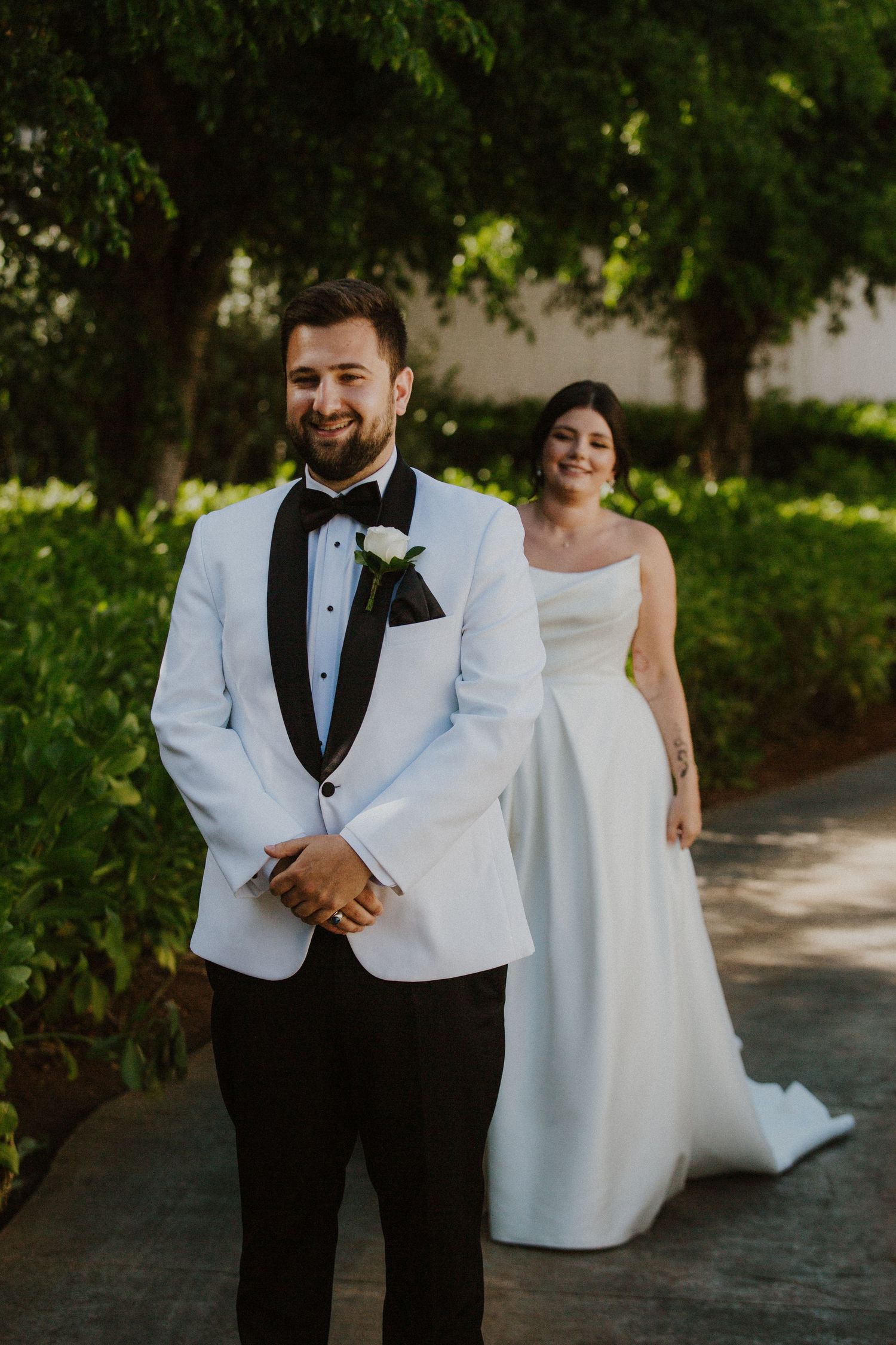 wedding first look